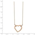 thumbnail image 2 of 14K Rose Gold charm pendant Cable Themed Necklace Diamond Round 18 in 20 mm 1, 2 of 2