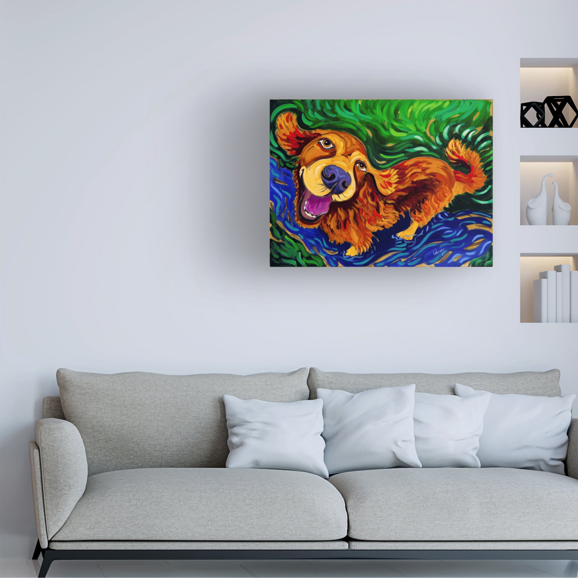 Cathy Carey 'Puddle of Love' Canvas Art
