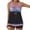 Purple, variant on Plus Size Women Beach Casual Tankini Sets Summer Loose V Neck Swimsuits Tops With Swim Shorts Vacation Tie Dye Printed Bathing Suits