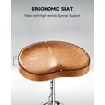thumbnail image 4 of Donner Drum Throne Set, Padded Seat Height Adjustable Drum Stools, 5A Drumsticks Included, 4 of 7