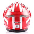 thumbnail image 6 of 1Storm Dual Sport Helmet Motorcycle Full Face Motocross Off Road Bike HGXP14A Racing Red White, 6 of 8
