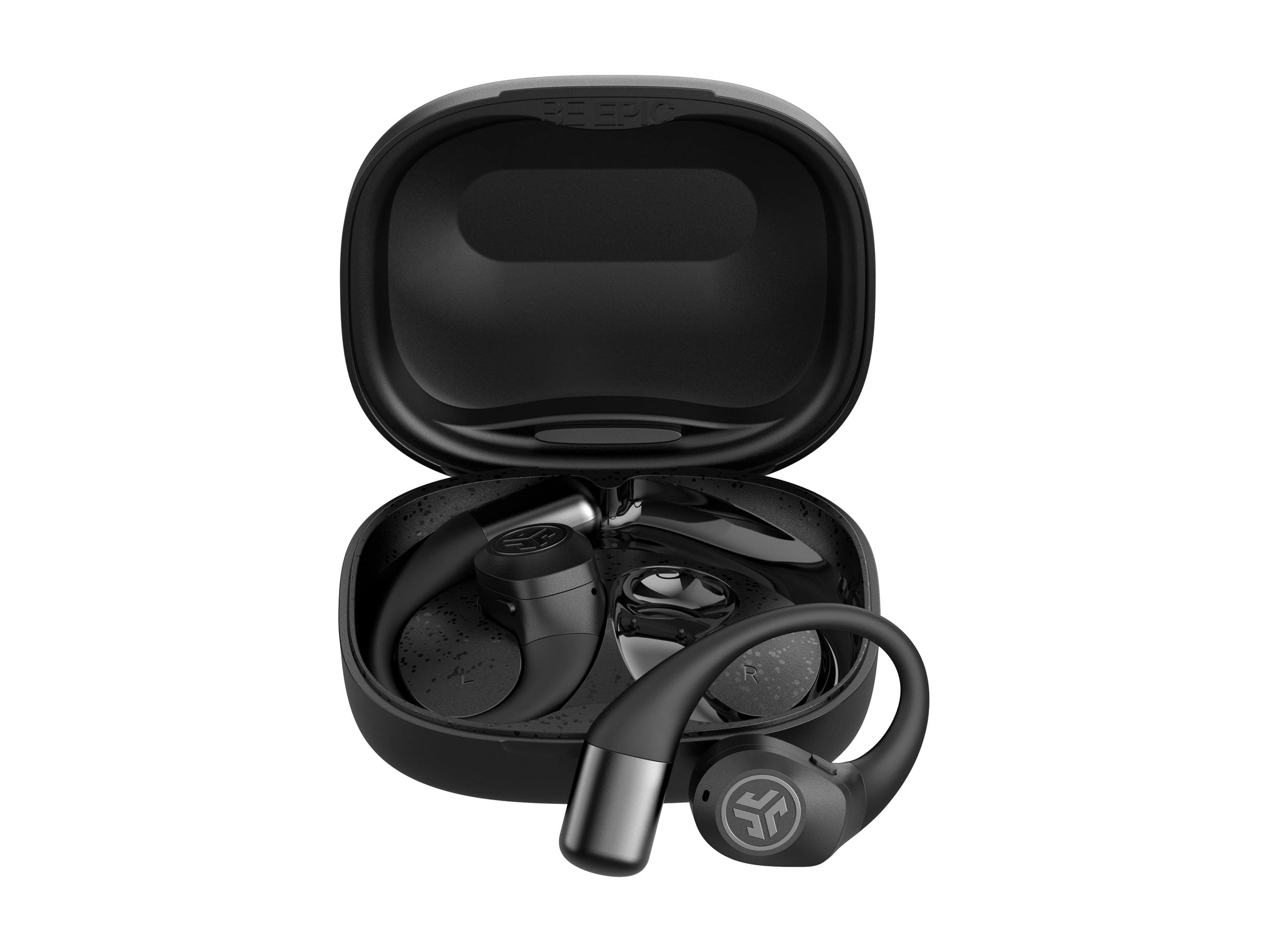 Open Box JLab Epic Open Sport Air Conduction Wireless Earbuds Black