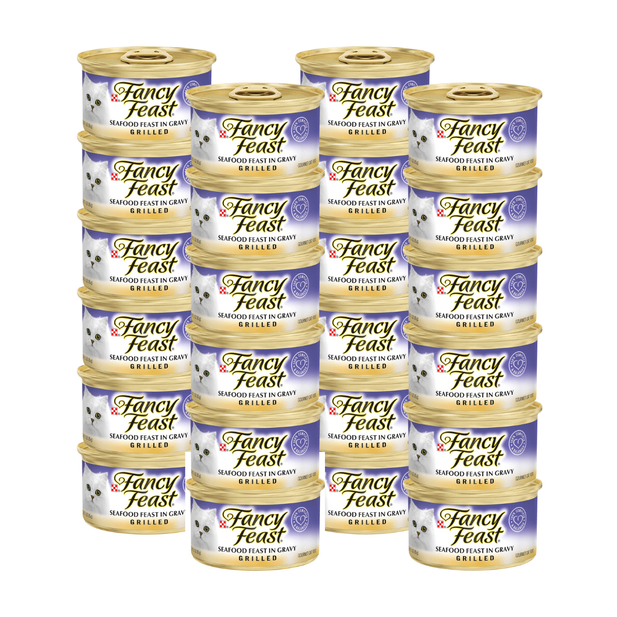 Fancy Feast Grilled Seafood Feast in Gravy Adult Wet Cat Food, 3 OZ