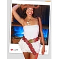 thumbnail image 2 of WHIPPY Women's Western Belt for Dresses Cowgirl Country Wide Belts Vintage Leather Belt for Jeans, 2 of 6