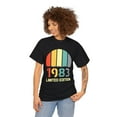 thumbnail image 6 of Vintage 1983 TShirt Women Limited Edition BDay 1983 Birthday Womens Plus Size Tops, 6 of 7