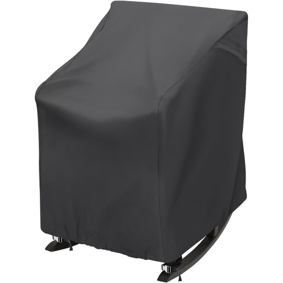 Outdoor Rocking Chair Cover, Waterproof 420D Patio Chair Cover, Black | Oxford fabric with UV protection