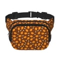 thumbnail image 1 of Fotbe Chicken Legs 1 Cangurera Cuadrada con Estampado de Doble Capa, Bolsa de Cintura Ajustable Mini para Hombres y Mujeres, 1 of 9