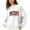 White, variant on Fiaer Merry Christmas Sweaters for Women Thermal Trendy Oversized Warm Knitted Pullover Lined Crew Neck Long Sleeve Warm Xmas Tops White XL