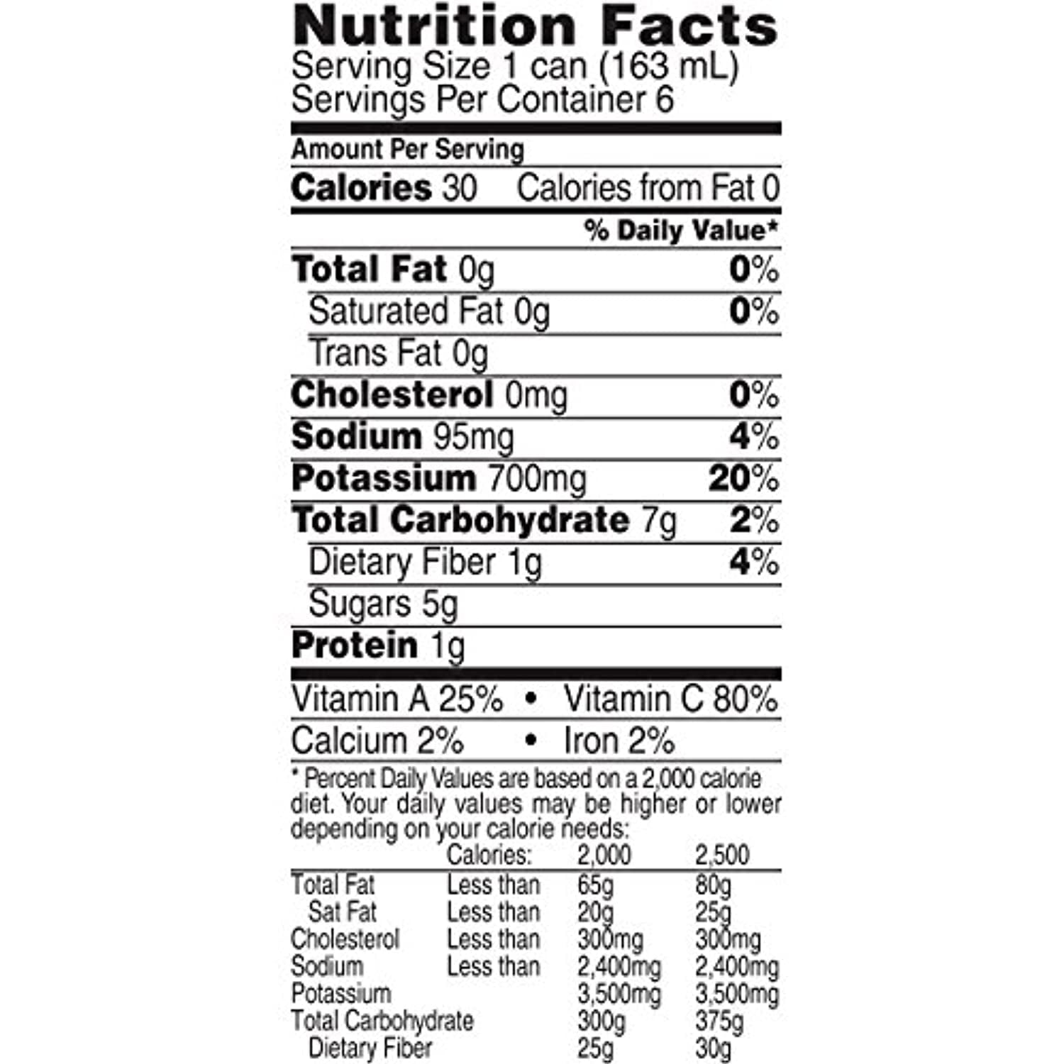 V8 Low Sodium Original 100% Vegetable Juice, 5.5 oz. can (4 packs of 6, total of 24)