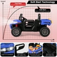thumbnail image 5 of Infans 12V 2 Seater Ride On UTV Dump Truck Remote w/ Electric Dump Bed & Shovel Blue, 5 of 7