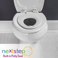 thumbnail image 3 of Mayfair NextStep2 Toilet Seat with Toddler Potty Training Seat Built-In, Slow Close, Easy Clean, Magnetic Removable Kids Seat, Made in USA, ELONGATED, White C98, 3 of 3