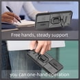 thumbnail image 6 of Tekcoo Compatible with Samsung Galaxy A17 5G Case Built in Slide Camera Lens Cover+Finger Ring Holder Kickstand,Heavy Duty Shockproof Full Body Phone Cover, Purple, 6 of 9
