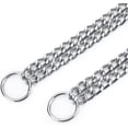 thumbnail image 3 of Collier Chaîne pour Chien Réglable en Acier Inoxydable à Double Rangée Collier Étrangleur pour Dressage de Petits Moyens Grands Chiens, 3 of 6