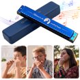 thumbnail image 6 of BLEEUS 24 Holes Portable Harmonica C Key Standard Harmonica Party Favors (Blue) Musical Instruments Supplies (Blue), 6 of 9