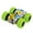 Green 6S7, variant on Qonioi Double Sided Stunt Car, Inertia Powered Off Road Vehicle Toy for Kids, Graffiti Model Car, Flip Action Toy Car