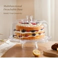 thumbnail image 4 of HBlife Acrylic Cake Stand with Dome Cover (12.2"), Multifunctional Serving Cookie Platter Punch Bowl and Cake Plate for Dessert Table Display for Parties (6 Uses), 4 of 7