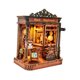 thumbnail image 3 of Casa de muñecas en miniatura de madera DIY con muebles, decoración hecha a mano, diversión educativa Librería, 3 of 9