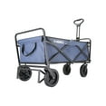 thumbnail image 3 of EchoSmile 4.06 cu. ft. Fabric Portable Garden Cart with Adjustable Rolling Wheels in Dark Blue, 3 of 5