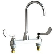 Chicago Faucets 1100-G2e3-317Ab Commercial Grade High Arch Kitchen Faucet - Chrome