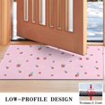 thumbnail image 3 of Red Strawberry Plants Flower Pink Pattern Door Rugs,Washable Non Slip Door Mats Indoor,Decorative Door Mats,Entry Mat Indoor for Entrance,Bedroom,Kitchen,Bathroom,17"x30", 3 of 6