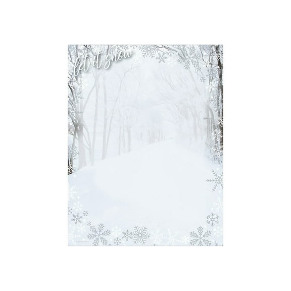 Great Papers! First Snowfall Holiday Letterhead Multicolor 80/Pack (2020121)