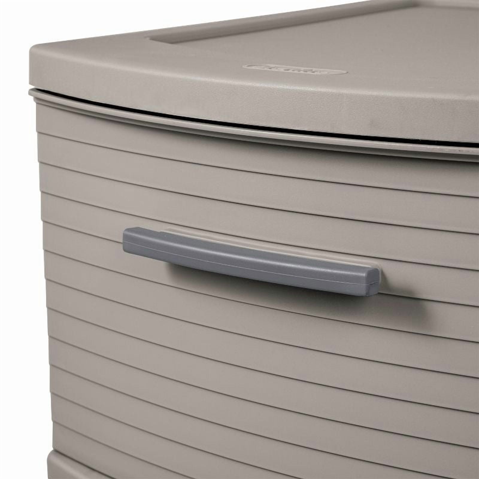 3 Drawer Medium Tower Dark Gray : Plastic Storage Drawers, Portable Universal Storage, No Assembly Required