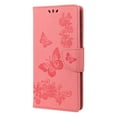 thumbnail image 2 of SaniMore for Samsung Galaxy S22 Ultra Case with Wrist Strap, Butterfly Embossed Magnetic Card Slot & Cash Bag Shockproof PU Leather Flip Folding Wallet Kickstand for Samsung S22 Ultra, Pink, 2 of 7