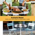 thumbnail image 6 of Elastic Fitted Round Tablecloth, Black White Plaid Waterproof Stretch Table Cover for 55"-60" Tables, Spring Farmhouse Buffalo Checkered Washable Outdoor Tablecloths for Patio, Picnic, Camping, 6 of 9