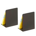 thumbnail image 1 of Book Stopper Minimalist Portable Book Holder Stand Metal Bookends for Shelves Office Desk Dark Gray, 1 of 4