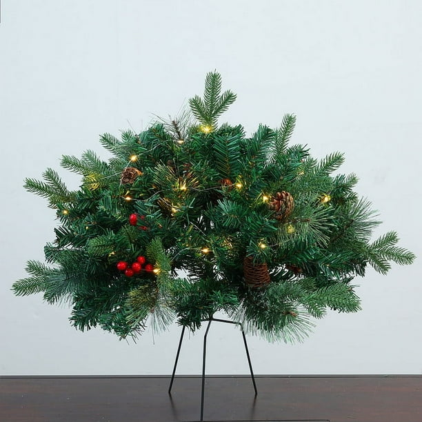 Adornos navideños, adornos navideños, regalos navideños Árbol de Navidad con conexión a tierra Árbol de playa Adorno para árbol de Navidad Decoración navideña Adorno decorativo insertado en el suelo