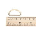 thumbnail image 4 of Metal D Rings Buckle, 20 Pack 25mm(0.98") 2mm Thick Welded D Rings Buckle, Gold Tone, 4 of 5