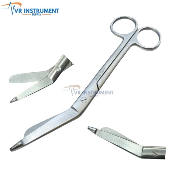 VR Instrument Supply Lister Bandage Scissors 7.5-Inch Stainless Steel Shears Cut Through Bandages, Dressing, Tape, Gauze, Clothing
