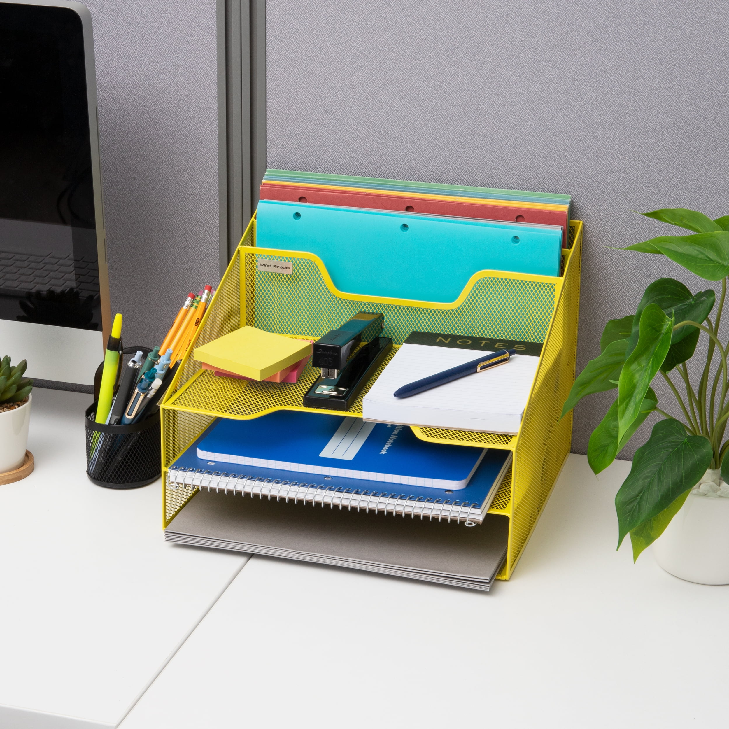 Mind Reader Under Desk Organizer, Compact Storage Tray, Office