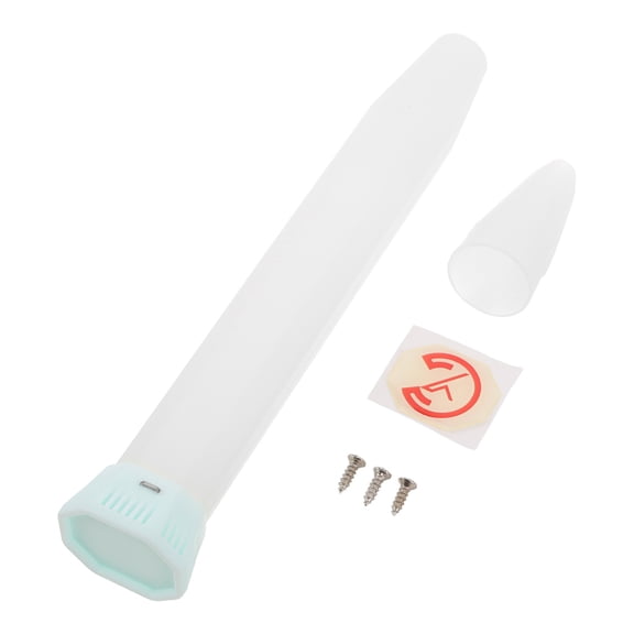 COOPHYA Replacement Badminton Racket Handle Grip, Non- Comfortable White Plastic Design for Enhanced Control