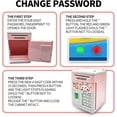 thumbnail image 5 of Electronic Piggy Bank For Girls, Kids Safe Money Bank With Personal Password Setting, Mini Atm Bank Girls Piggy Bank, Auto Saving Bank For Real Money,, 5 of 5