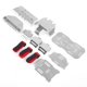 thumbnail image 2 of Protector de chasis ANGGREK Acero Inoxidable Plata 8 Piezas TRAXXAS TRX-6 G63 6X6, 2 of 8