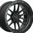 thumbnail image 2 of Lock Offroad Krawler 18x9 6x139.7 -12et 106.2 Matte Black w/ Matte Black Ring, 2 of 3