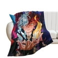thumbnail image 2 of My Hero Academia Shoto Luxury Flannel Blanket - Super Soft Anti-Static Plush Warm Blanket for Sofa Bed - Extra Large Cozy Blanket for Men and Women, Home Decor Gift., 2 of 9