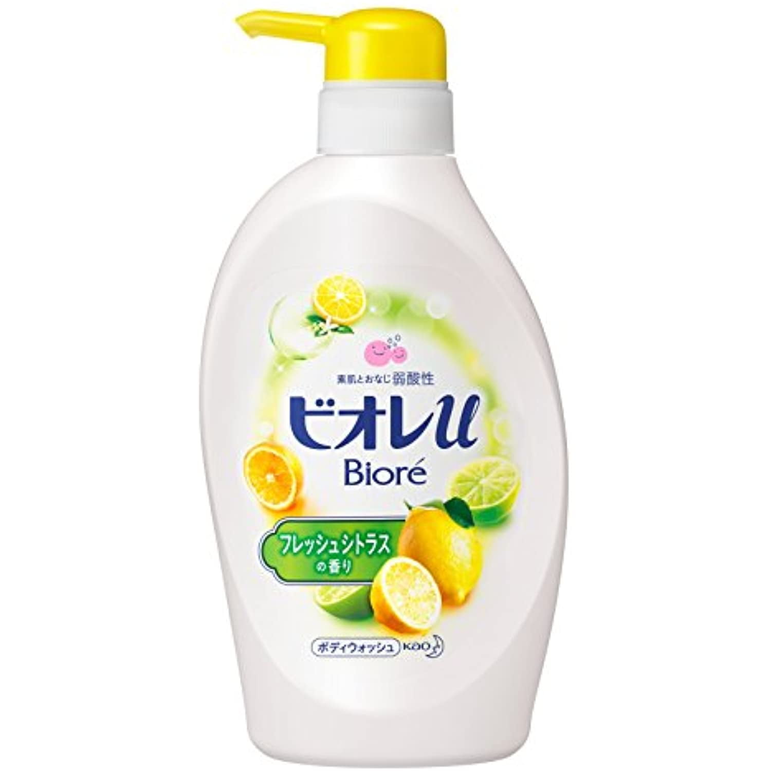 BIORE U Body Soap Pump, Fresh Citrus