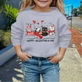 thumbnail image 2 of Byoo Cute Animal Graphic Toddler Boy Sweatshirt Valentine Day Round Neck Full-Sleeved Pullover Top Leisure Cozy Children Shirt, 2 of 4