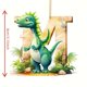 thumbnail image 2 of Xihbxyly Ofertas de Caja Abierta Liquidación Devoluciones En Almacén Colgante Acrílico Navideño de Dinosaurio y 26 Letras., 2 of 2