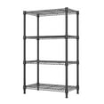 thumbnail image 6 of M MZG 4-Tiers Wire Dimensions: 33.5W x 15.7D x 59.5H Shelving Unit, Black, 6 of 10