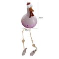 thumbnail image 4 of Estatua creativa de pollo de ojos grandes Regalos perfectos Pies largos para interiores al aire libre (D) Ehuebsd  Libre de BPA, 4 of 9