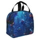 thumbnail image 2 of Easygdp Deep Sea Glowing Fishes Bolsa Térmica Premium - Tela Oxford Impermeable, Gran Capacidad, Bolsillo Frontal, Unisex para Trabajo, Escuela, Actividades al Aire Libre y Picnics, 2 of 8