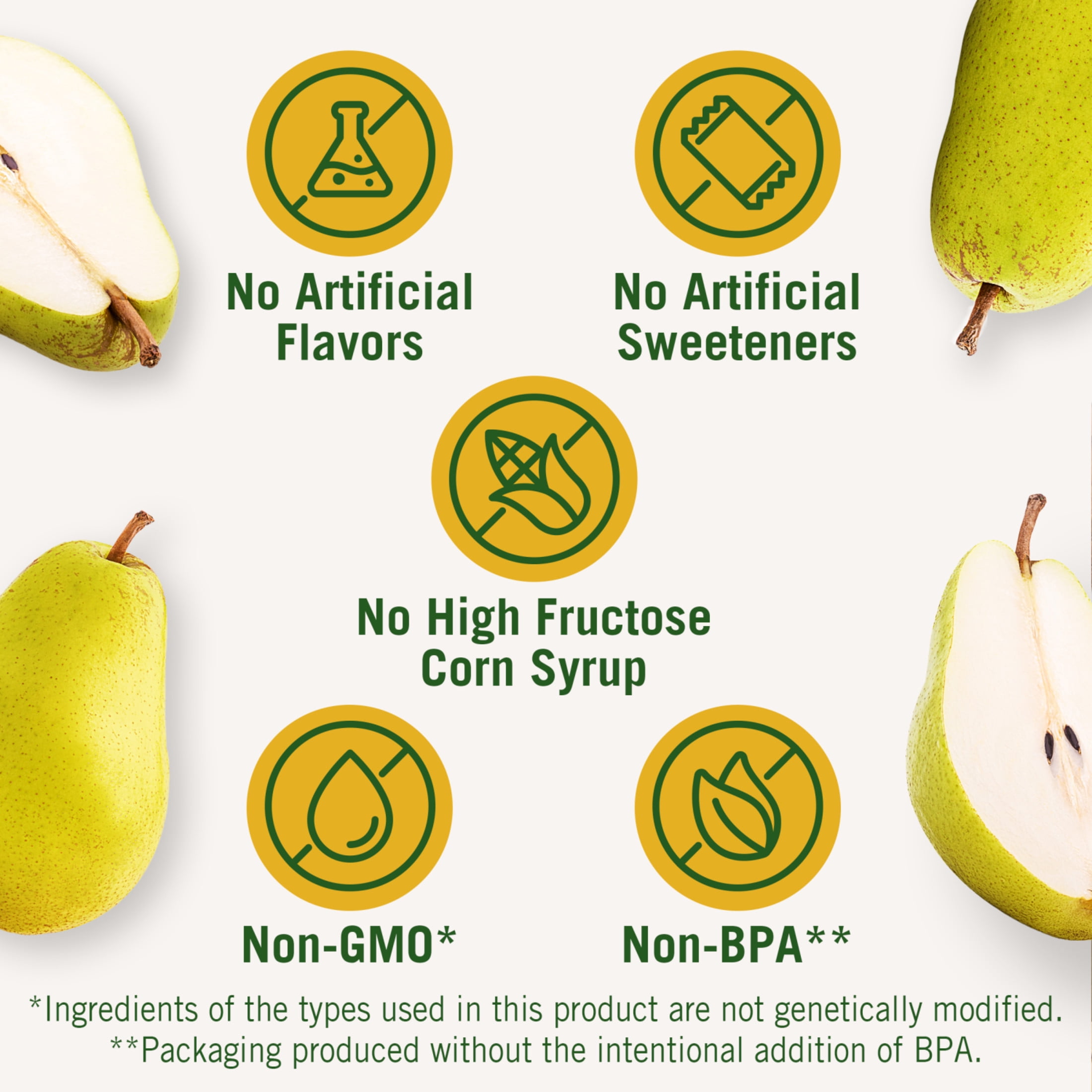 Del Monte Diced Pears Fruit Cup Snacks, 4 oz (Pack of 4)