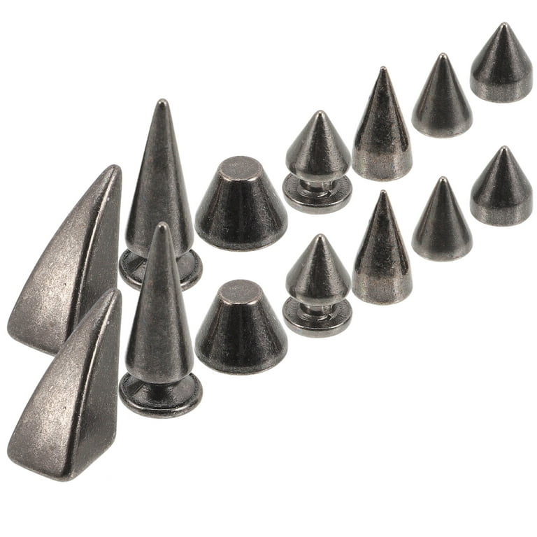 10×Metal Decorative Studs Cone Spikes Punk Rivet for Leather Bag