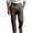 Dark Gray, variant on Nestiefly Men's Linen Pants Business Casual Linen Dress Pants Lightweight Straight Leg Dress Pants Summer Trousers White L