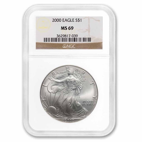 2000 American Silver Eagle MS-69 NGC