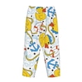 thumbnail image 5 of Kll Womens Ducks And Anchors Print Pajama Pants Soft Pajama Bottoms For Women Cozy Lounge Pants, 5 of 9