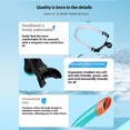 thumbnail image 2 of Tubo Respiración Snorkel Semi Seco Válvula Purga Unidireccional para Hombres (lago) Azul, 2 of 9